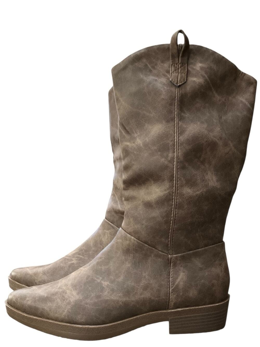 Frye Ivie  Women’s Zippered Mid Calf Boots Brown Size 8.5 NWT